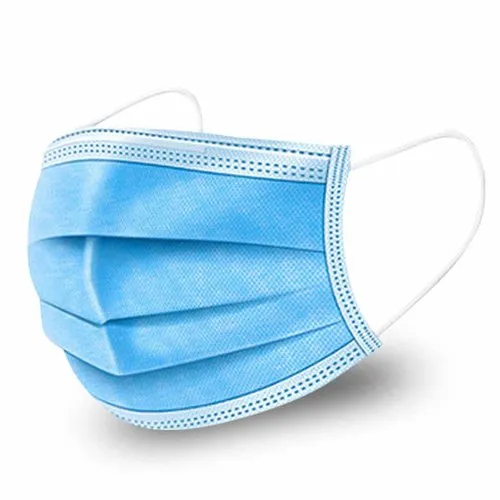 Disposable 3 Ply Non Woven Face Mask Without Nose Pin